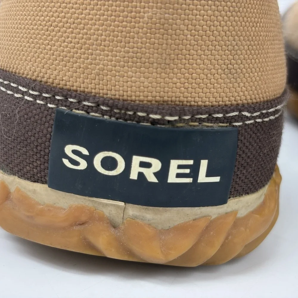 Sorel Womens 5 Boots Cozy Joan Tall Felt Faux Fur Tan Warm Pull On NL1884-286